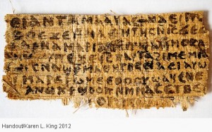 4th Century papyrus fragment prompting the question "Was Jesus Married?"