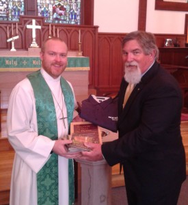 Pastor Appreciation Contest Winner Bob Myers and his pastor, Rev. Randy Blankschaen, of Immanuel Lutheran Church in Pensacola, Florida