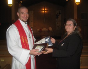 Pastor Appreciation Month Winner Nancy Rubano-Nord and her Pastor, Rev. Mark Femmel of Zion Lutheran Church in Maryland Heights, MO