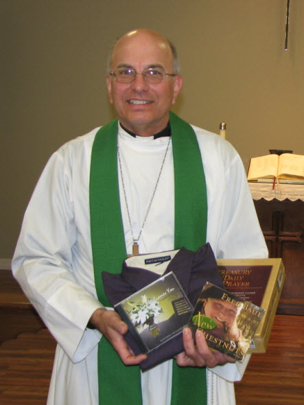 Pastor Appreciation Contest Winner Kathleen Thomspons sent her gifts to her pastor, Rev. John Treude of Our Redeemer Lutheran Church in Fort Smith.