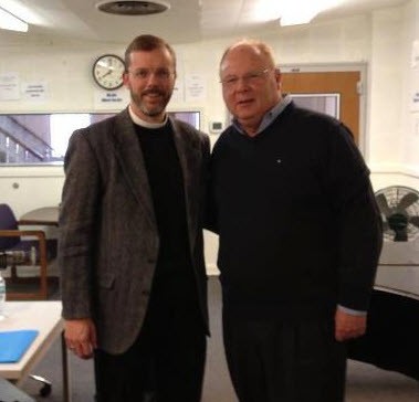 Rev. Randy Asburry, host of KFUO's His Time Program, and Richard Robertson, President and CEO of the Lutheran Church Extension Fund