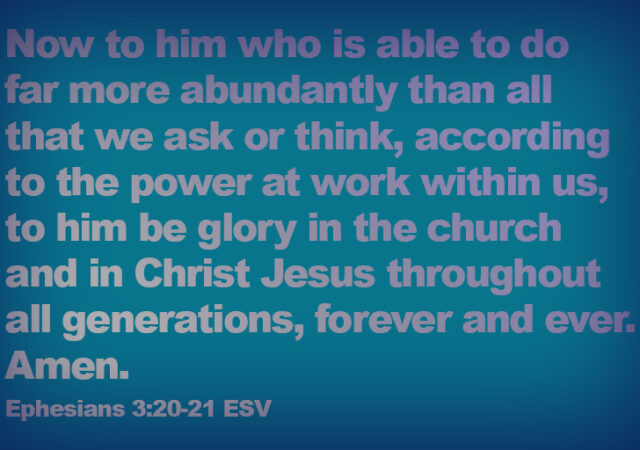 Ephesians 3:20