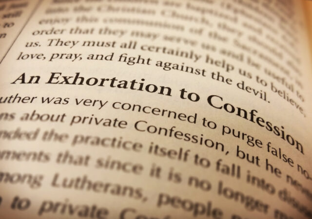 exhortation to confession