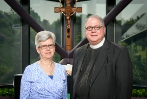 Portrait of the Rev. Charles Cortright and Connie Cortright at the International Center of The Lutheran Church–Missouri Synod on Monday, June 13, 2016, in Kirkwood, Mo. LCMS Communications/Erik M. Lunsford