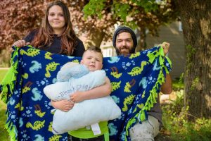 Four-year-old Journey Hudson with his parents, Michelle and Parker. LCMS COMMUNICATIONS / ERIK LUNSFORD