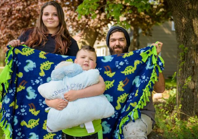 Four-year-old Journey Hudson with his parents, Michelle and Parker. LCMS COMMUNICATIONS / ERIK LUNSFORD