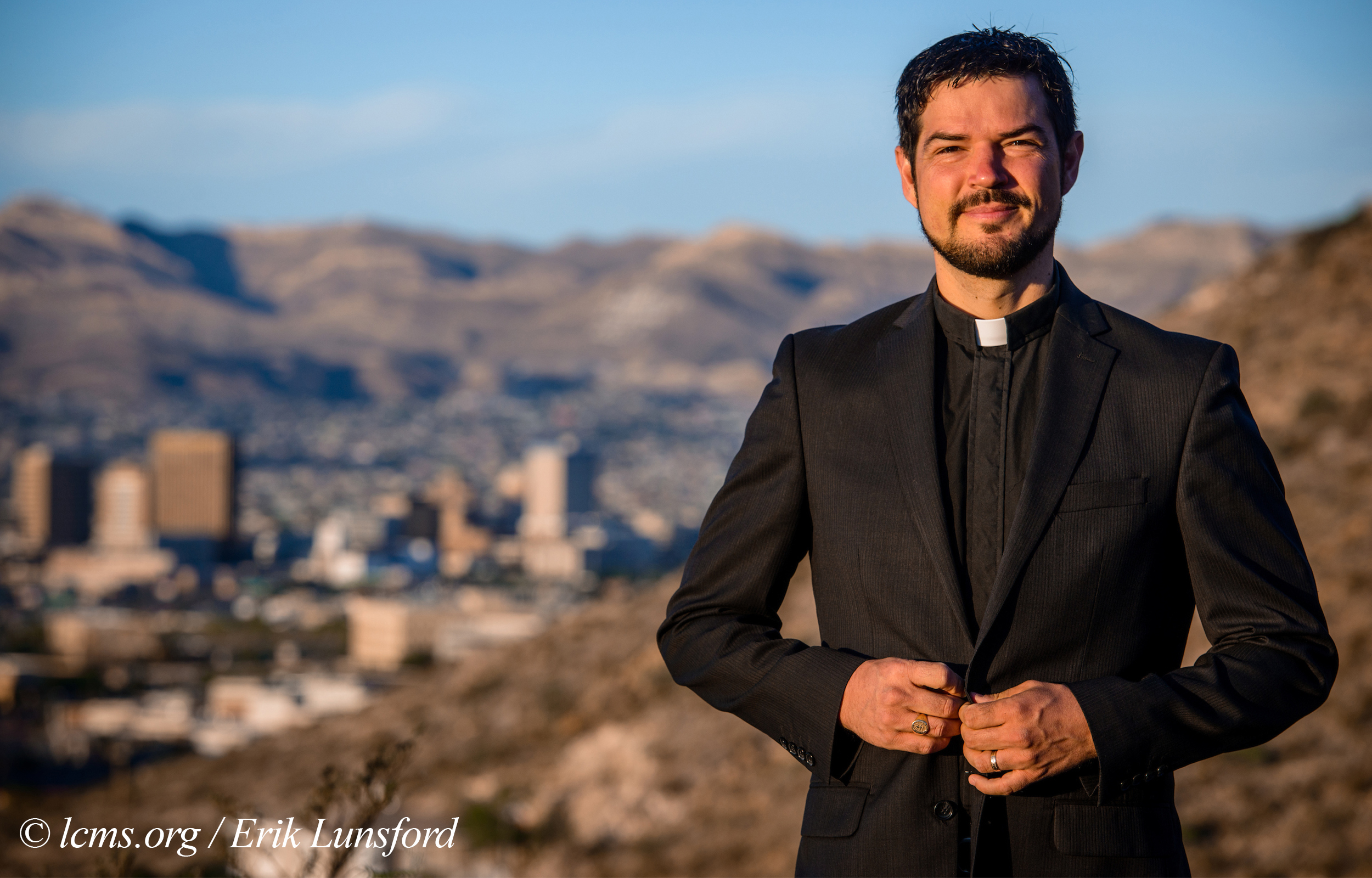 Portrait of the Rev. Stephen Heimer, pastor of Zion Lutheran Church, El Paso, Texas, and chief operating officer of Ysleta Lutheran Mission Human Care, on Sunday, May 22, 2016, in El Paso, Texas. LCMS Communications/Erik M. Lunsford