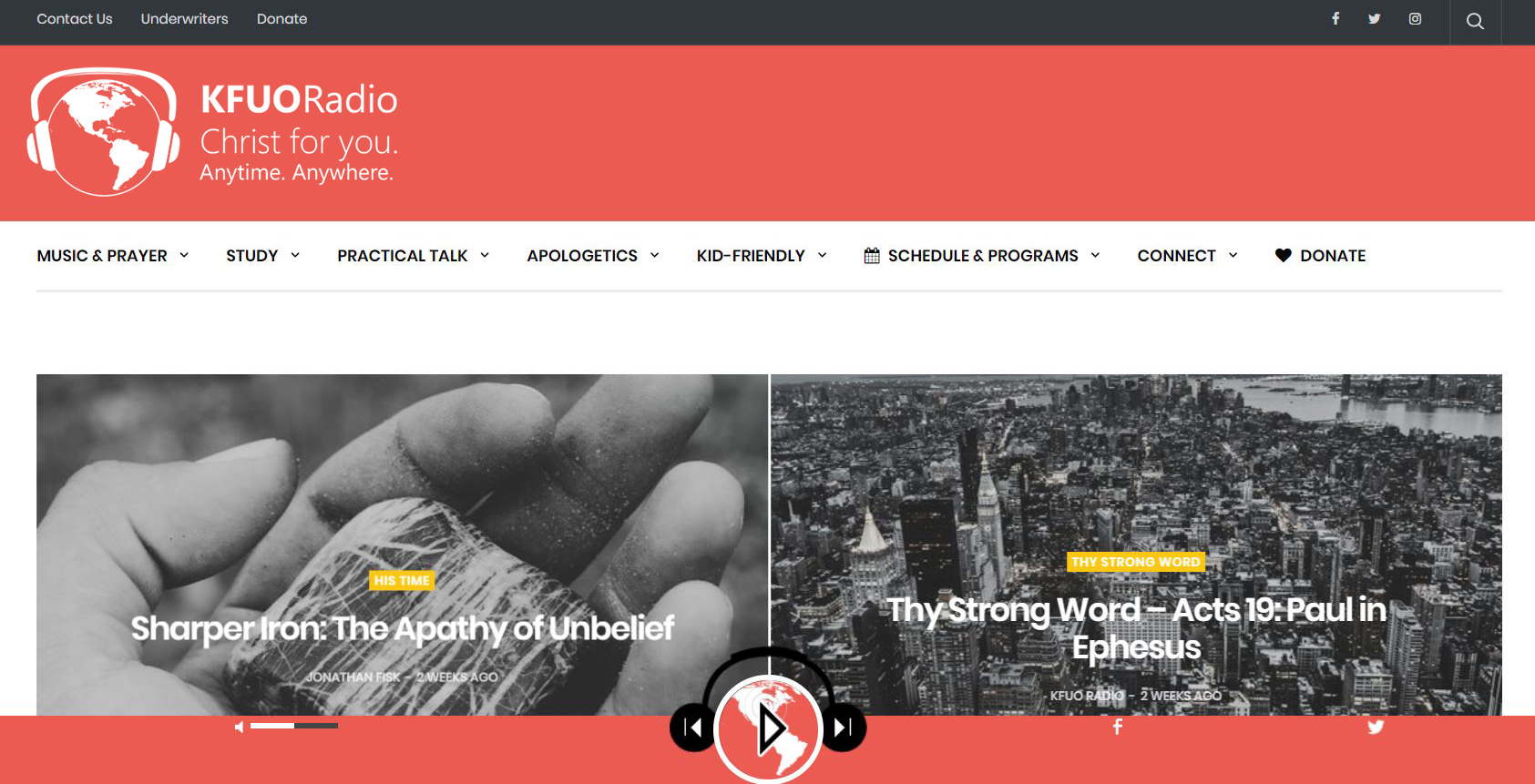 New Website Launching in MidJanuary 2018 KFUO Radio