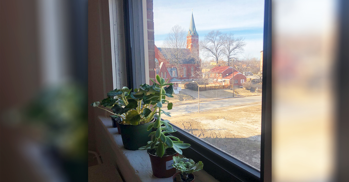 Intersect Art Center view from studio