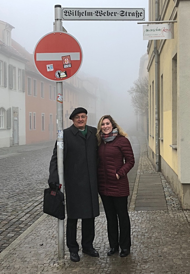 The Rev. Dr. Wilhelm Weber and Kristin Lange, incoming and outgoing Managing Directors of the Old Latin School in Wittenberg, Germany. /Old Latin School