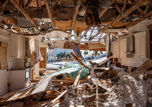 Destruction to a home from Hurricane Michael on Tuesday, Oct. 16, 2018, in Mexico Beach, Fla. LCMS Communications/Erik M. Lunsford