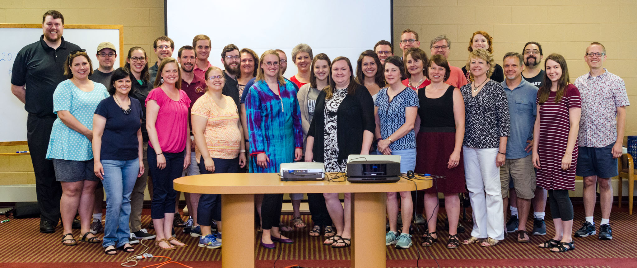 Music educators gather at Redeemer Lutheran Church in Elmhurst, Illinois, to learn about music literacy and Conversational Solfege™. (Scott Gercken_)