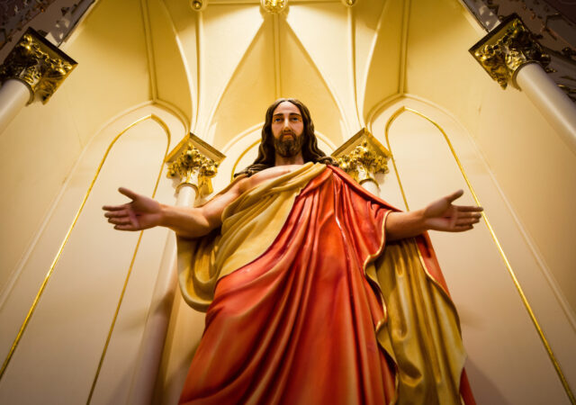 The crucifix in historic Trinity Lutheran Church in St. Louis, Mo., on Tuesday, Dec. 3, 2013. LCMS Communications/Erik M. Lunsford
