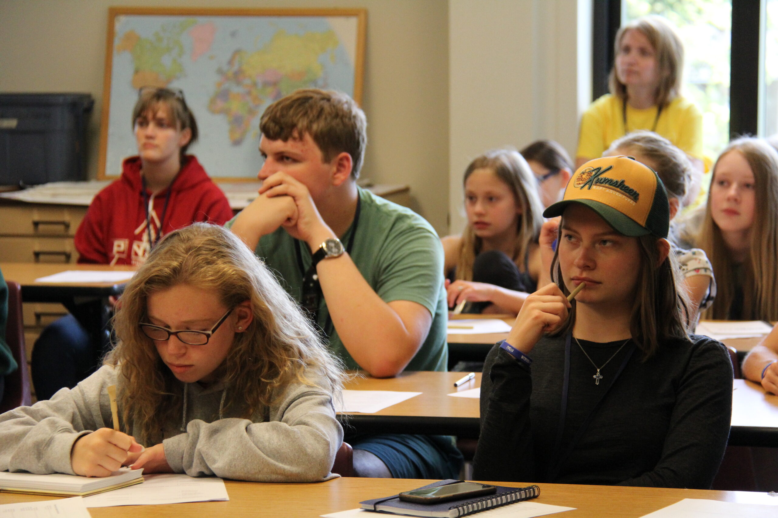 Youth listen during the Lutheran Church-Canada 2019 National Youth Gathering. Used with permission. (Chanel Chursinoff / Lutheran Church-Canada)