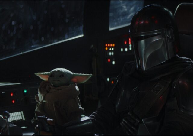 Chapter 4. The Mandalorian (Pedro Pascal) and the Child in THE MANDALORIAN, exclusively on Disney+