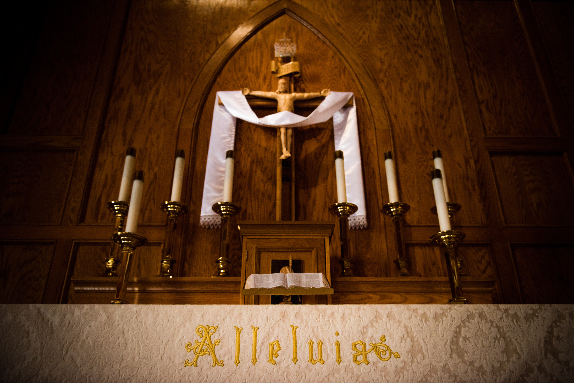 The altar of St. John's Lutheran Church, Conover, N.C, on Friday, April 21, 2017. LCMS Communications/Erik M. Lunsford