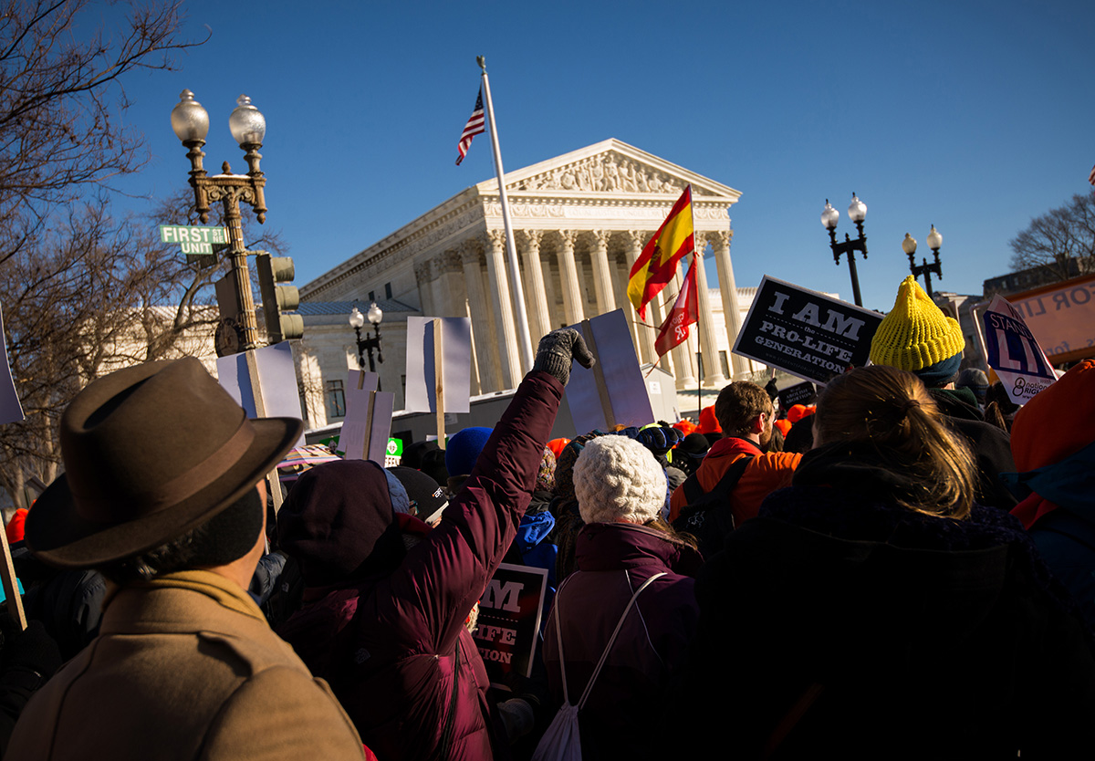Pro-life supporters converge Wednesday, Jan. 22, 2014, at the U.S. Supreme Court during the 41st March for Life in Washington, D.C. LCMS Communications/Erik M. Lunsford