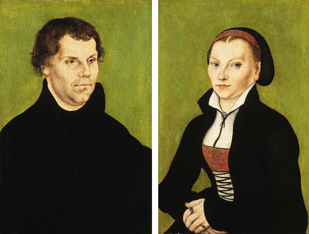 Portrait of Martin Luther and Katie. Lucas Cranach the Elder  (1472–1553)