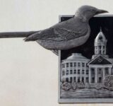 To Kill a Mockingbird_industrial-site-logo-in-monroeville-alabama-showing-the-bird-and-the-old-monroe-1 Podcast